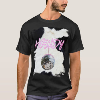 Rosa Cowgirl Disco Boll CowboyHowdy T Shirt