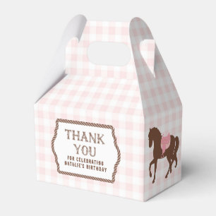 Rosa Cowgirl   Horse Silhouette   Födelsedag Presentaskar