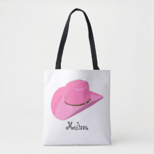 Rosa cowgirl princess hat tygkasse