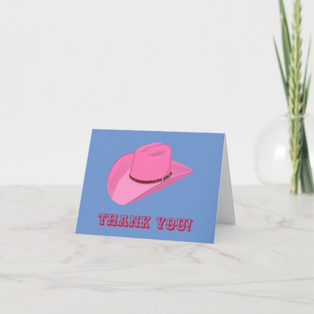 Rosa cowgirl tack kort (Framsida)