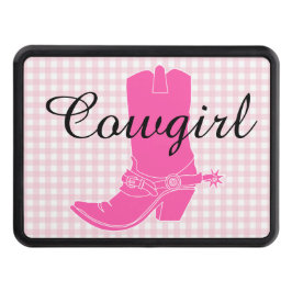 Rosa Cowgirl Trailer Hitch-täckning Skydd För Dragkrok