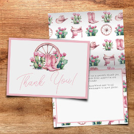 Rosa Cowgirl Western Cactus Baby Shower Folding Tack Kort