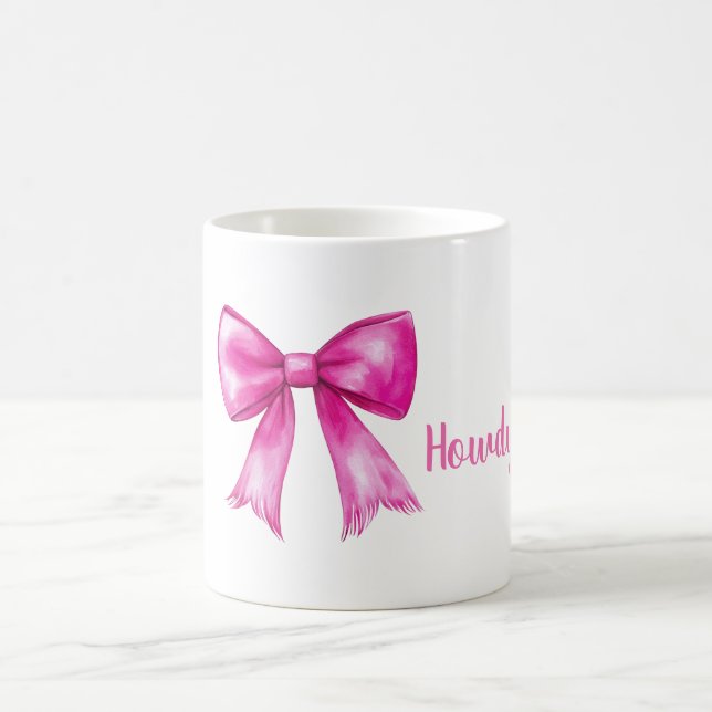 Rosa cowgirlbåge Howdy Kaffemugg (Center)
