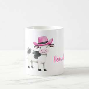 Rosa Cowgirlhatt Howdy Ko Kaffemugg