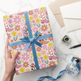 Rosa cowgirlstövlar presentpapper