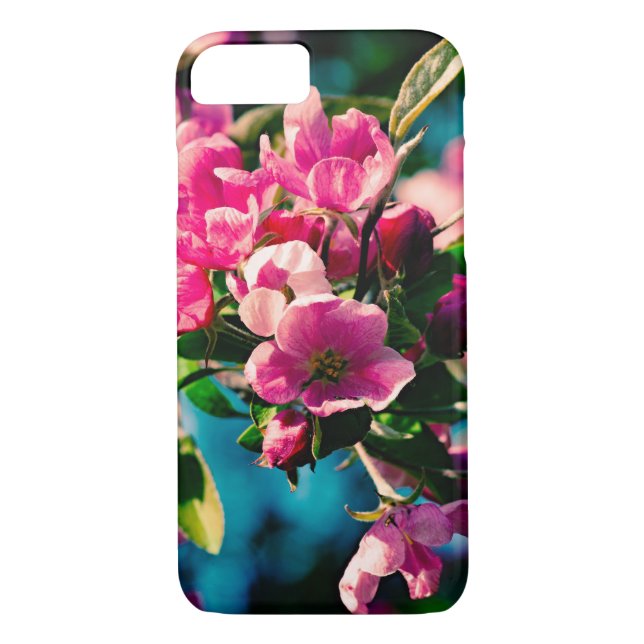 Rosa Crab Apple Flowers Case-Mate iPhone Skal (Baksida)