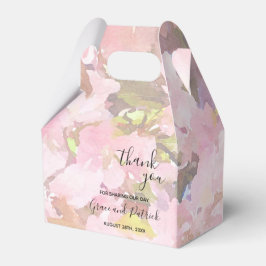 Rosa Crabapples-Blommar Bröllopsruta Presentaskar