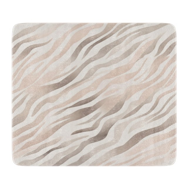 Rosa Cream Beige Zebra Animal Print (Framsidan)