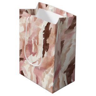 Rosa Cream Chocolate Brown Abstrakt Birthday