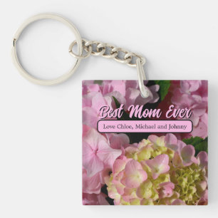 Rosa Cream Hydrangeas gult rosa grönt blommigt