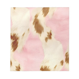  Rosa Cream White Guld Cowhide Anteckningsblock