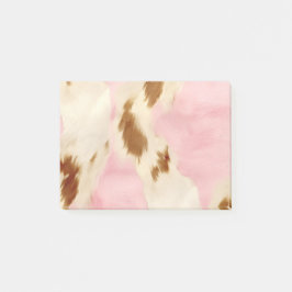  Rosa Cream White Guld Cowhide Post-it Block