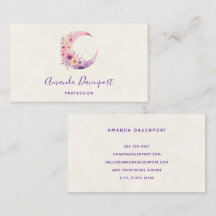 Rosa Crescent Måne med Söt Flowers