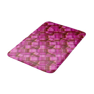 Rosa Crisscross Checked Tartan Design. Badrumsmatta