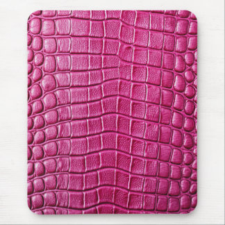 Rosa Crocole Alligator Skin Faux Leather Skriv ut Musmatta