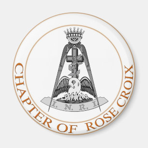 Rosa Croix symbol Magnet