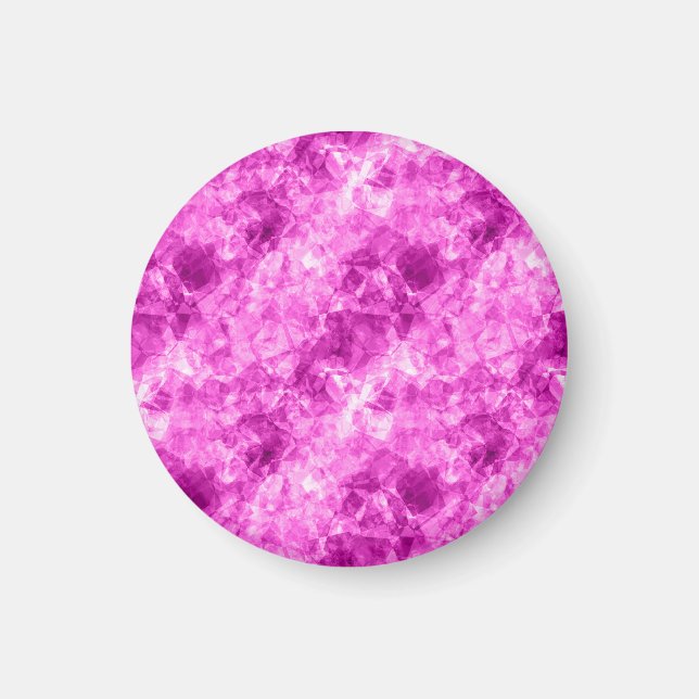 Rosa Crumged Struktur Magnet (Framsidan)