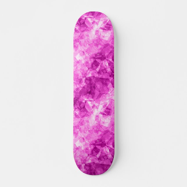 Rosa Crumged Struktur Skateboard Bräda 20,5 Cm (Framsida)