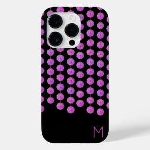 Rosa Crystal Strands Monogram Phone Case