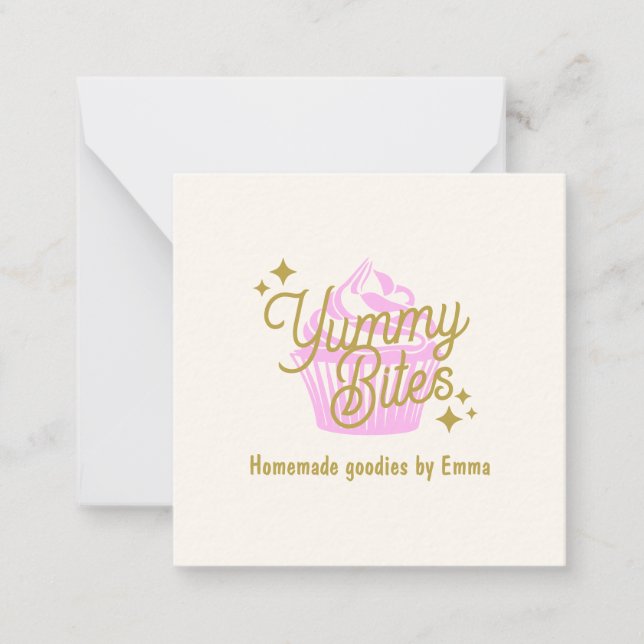 Rosa Cupaka Anteckningskort (Framsida)