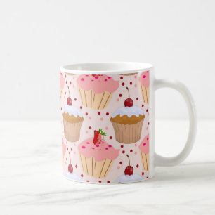 Rosa Cupaka Mönster Kaffemugg