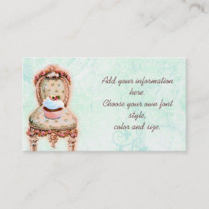 Rosa Cupaka och Rosor Business Profile Card Visitkort