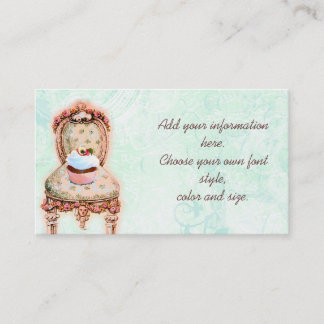 Rosa Cupaka och Rosor Business Profile Card Visitkort
