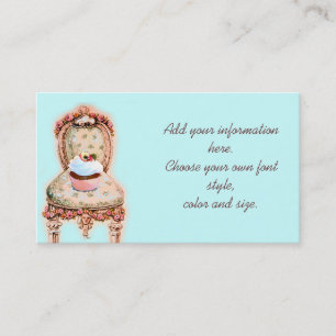 Rosa Cupaka och Rosor Business Profile Card Visitkort