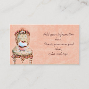 Rosa Cupaka och Rosor Business Profile Card Visitkort