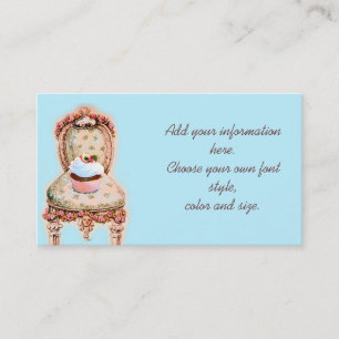 Rosa Cupaka och Rosor Business Profile Card Visitkort