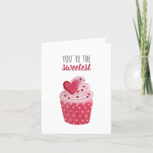 Rosa Cupaka Sweetest Valentine Helgkort