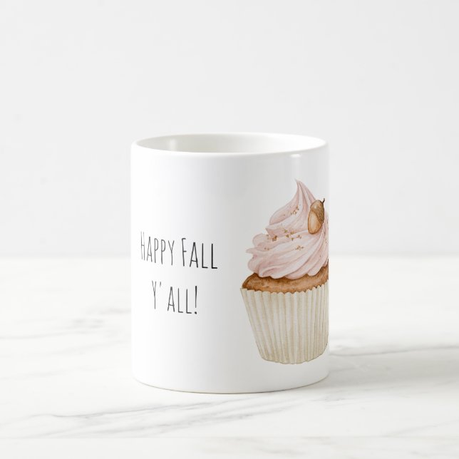 Rosa Cupcake Ekollon  Kaffemugg (Center)