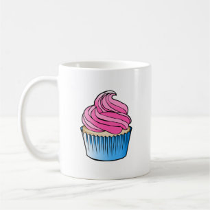 Rosa Cupcake Kaffemugg