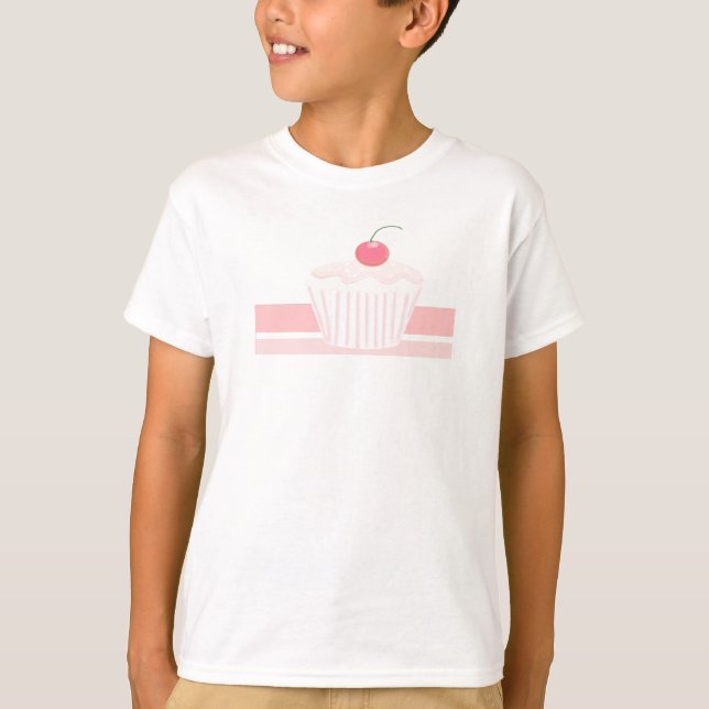 Rosa Cupcake Tröja (Framsida)