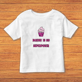 Rosa cupcakes bakande superkraft t-shirt