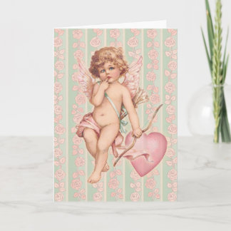 Rosa Cupid på Ro Helgkort