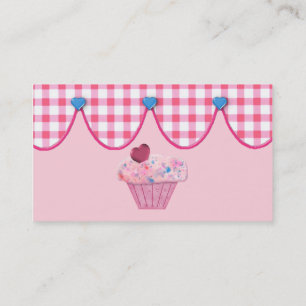 Rosa Cupkaka Bakery Affärskort Visitkort