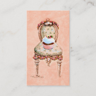 Rosa Cupkaka Bakery Business Profile Card Visitkort