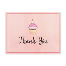 Rosa Cupkaka Birthday Tack