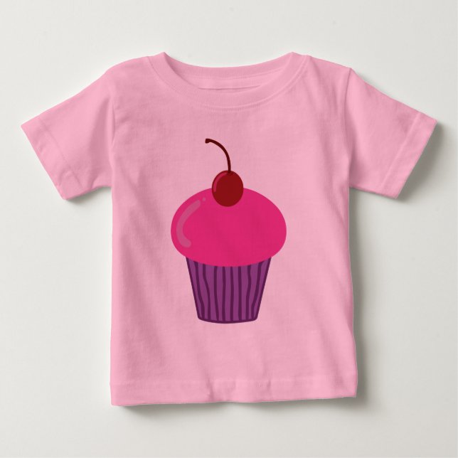 Rosa Cupkaka Infant T-Shirt (Framsida)
