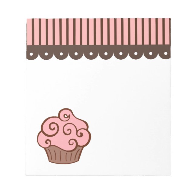 Rosa Cupkaka Kitchen Anteckningsblock Gift (Framsida)