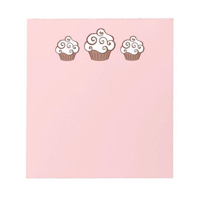 Rosa Cupkaka Kitchen Anteckningsblock Notes Gift (Framsida)