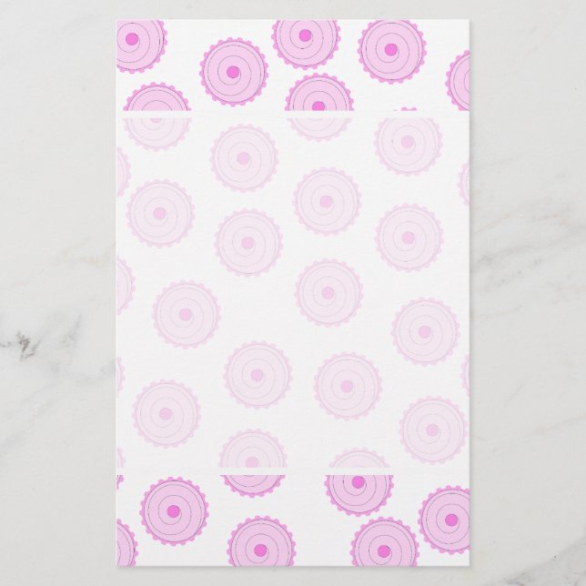 Rosa Cupkaka Mönster. (Framsida)