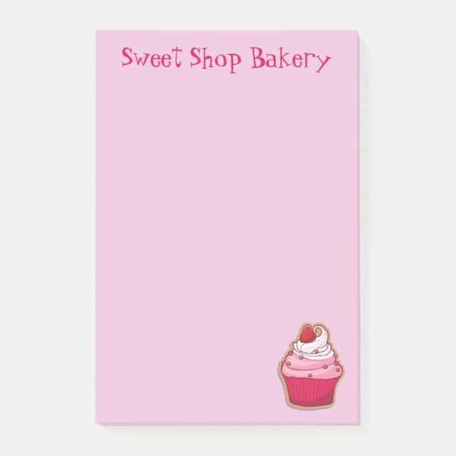 Rosa Cupkaka Post-it® Notes Post-it Block (Framsida)