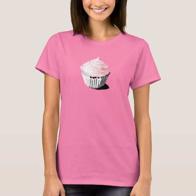Rosa cuptårtskjorta t shirt (Framsida)