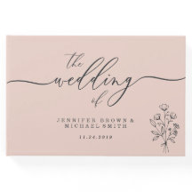 Rosa Cute Botanical Blommigt Bouquet