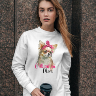 Rosa Cute Chihuahua Hund Mamma T Shirt