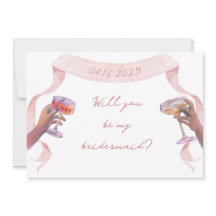 Rosa Cute Elegant Anpassningsbar Bridesmaid Frieri