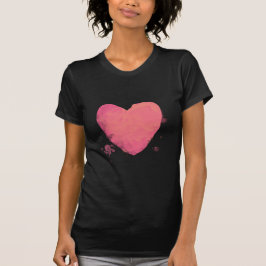 Rosa Cute Heart T Shirt