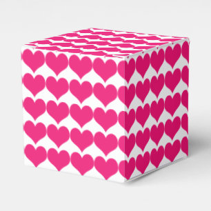 Rosa Cute Hearts-favoritrutor Mönster Presentaskar